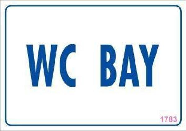 WC Uyarı Levhası 17,5x25 KOD:1783 - Image 1