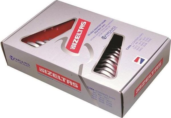İzeltaş 0100 İki Ağız Anahtar Takımı Kısa Boy 8 Parça - Image 1