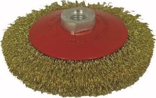 Partner 03032 M14 Vidalı  Sarı Telli Fırça 115 mm - Image 1