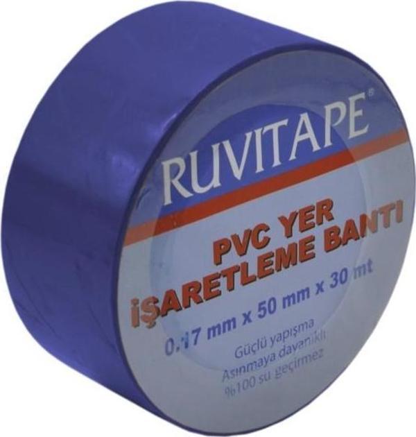 Ruvitape Yer İşaretleme Bandı Mavi 50 mm 30 Metre - Image 1