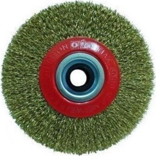 Hawk 10109 Daire Fırça Sarı Telli 200X25 mm - Image 1