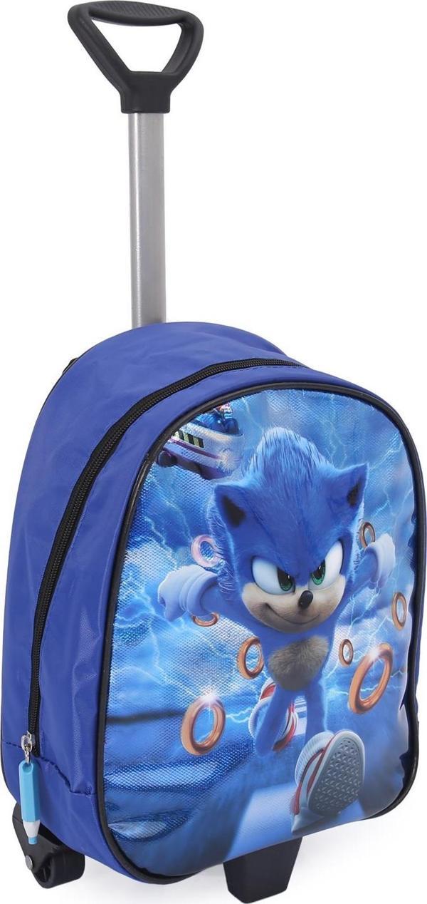 Masho Trend Çekçekli Parlak Sonic Anaokulu Çantası - Süper Sonik Kreş Çantası - Image 1