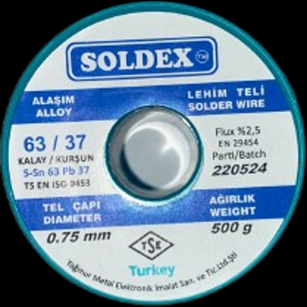 Lehim Teli 0.75mm 500Gr | Sn63 - Pb37 (63/37) - Image 1