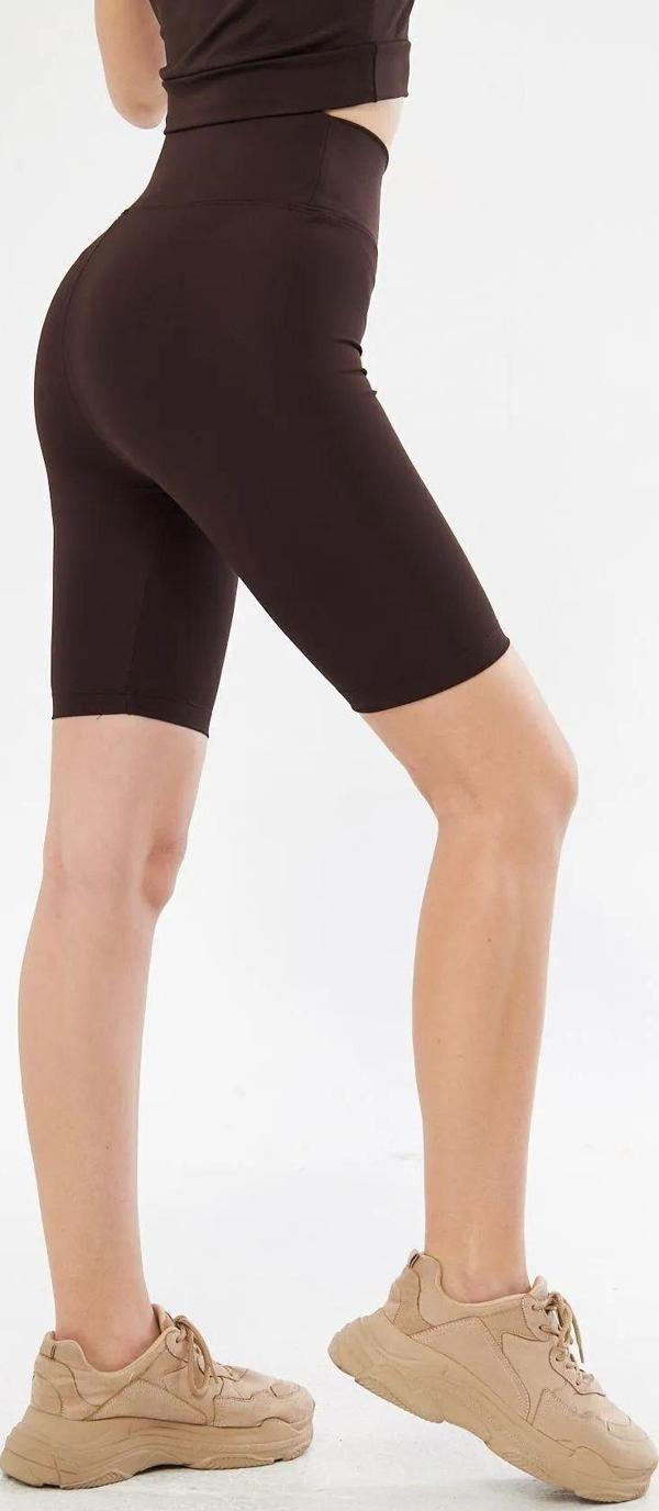 Lesa Wear Yüksek Bel Likralı Toparlayıcı Kısa Şort Tayt - Image 1