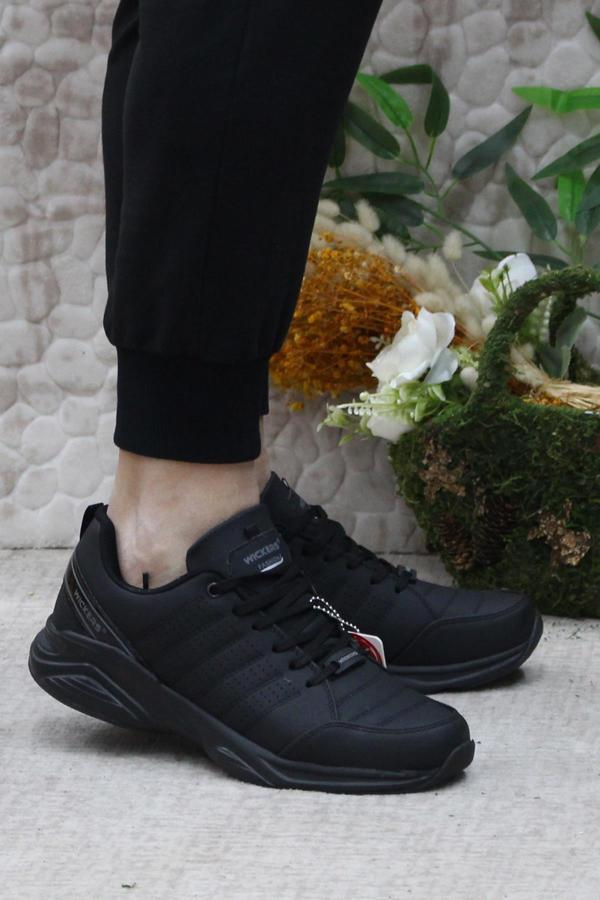 Fort 2353 Wks Siyah Anatomik Rahat Sneaker Erkek Ayakkabı - Image 1