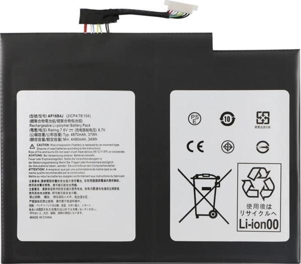 Acer Aspire Switch Alpha 12 SA5-271 SA5-271P, AP16B4J Notebook Bataryası, Laptop Pili / RACL-099 - Image 1
