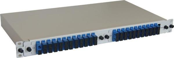 Canovate 1U 19” Mekanik Sürgülü Patchpanel SC Dublex (Adaptör-Pigtail-Kaset Yok) 48 Kapasite - Image 1