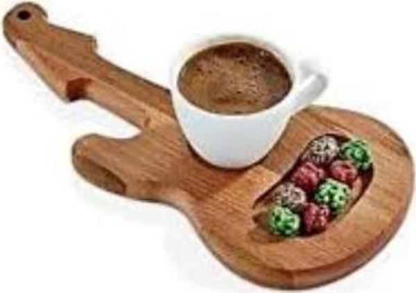 Sınbo Taboo Tab-1287 Gıtar Şık Kahve Sunum Tepsisi - Image 1