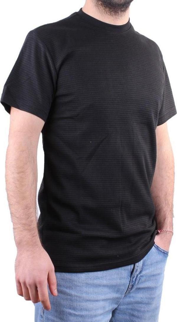 Dagoster DMG23-211520 Siyah Günlük Bisiklet Yaka Erkek Tişört - Image 1