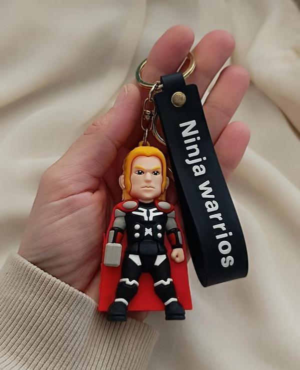 Anahtarlık Avengers Marvel Thor Silikon Anahtarlık Çanta Süsü Karakter Figür Oyuncak Aksesuar - Image 1