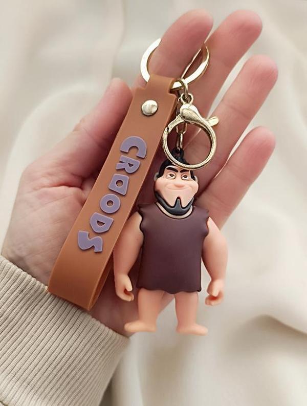 Crood Karakterleri Thunk Silikon Anahtarlık Çanta Süsü - Image 1