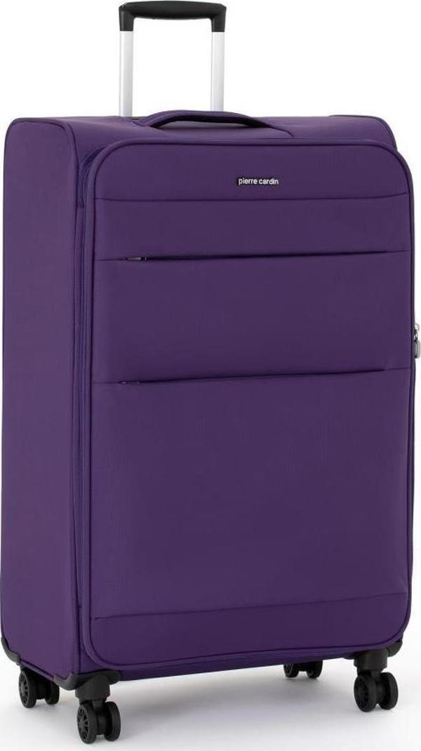 Pierre Cardin Ultra Light Hafif Lüx Kumaş Büyük Boy Valiz Mor 04PC4200 - Image 1