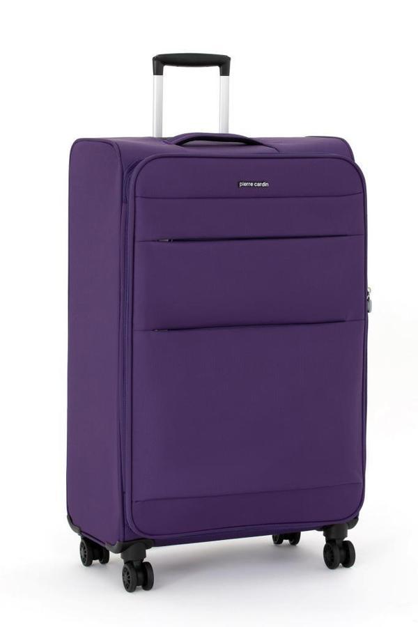 Pierre Cardin Ultra Light Hafif Lüx Kumaş Büyük Boy Valiz Mor 04PC4200 - Image 1