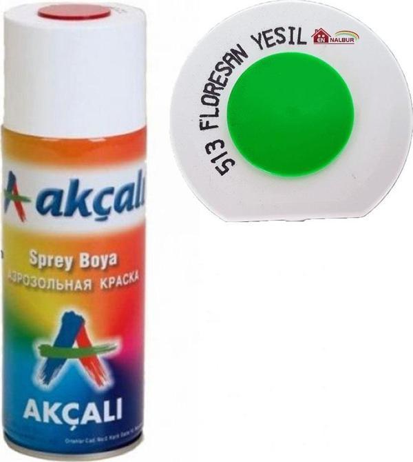Akçalı Sprey Boya 400 ml 513 Florasan Yeşil - Image 1