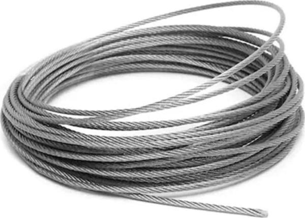 Ennalbur Çelik Halat 5 mm 10 Metre (6X7 K.ÖZ) - Image 1