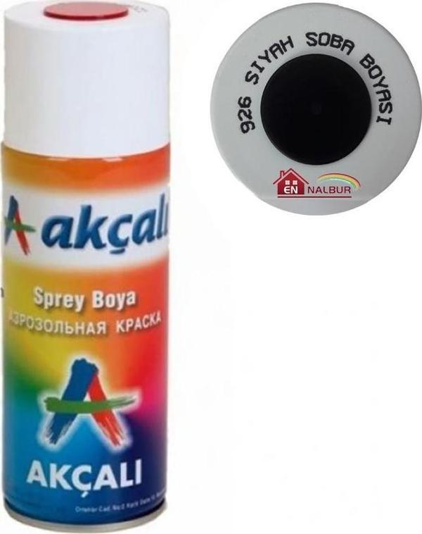 Akçalı Sprey Boya 400 ml 926 Siyah Soba Boyası - Image 1