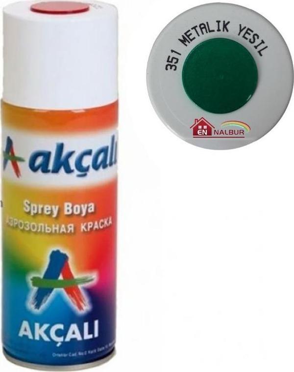 Akçalı Sprey Boya 400 ml 351 Metalik Yeşil - Image 1