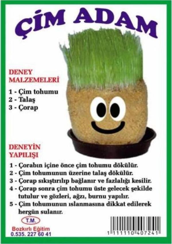 Çim Adam Seti Eğitici Deney Çim Adam Yapım Seti - Image 1