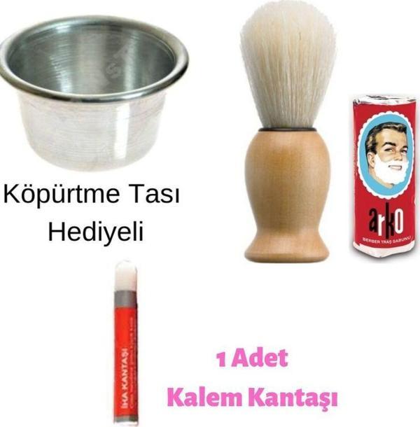 Köpük Tası Hediyeli 4 Parça Sakal Tıraş Seti - Image 1