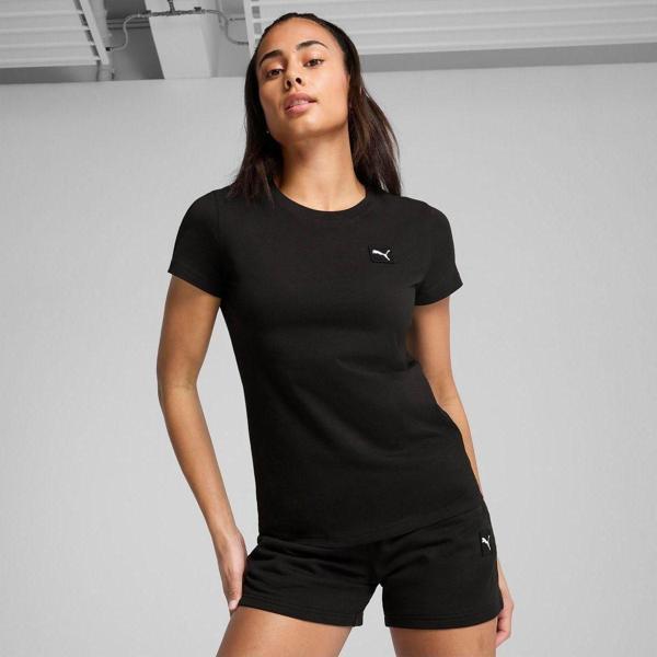 Puma Kadın Ess Elevated Siyah T-Shirt -  - Image 1