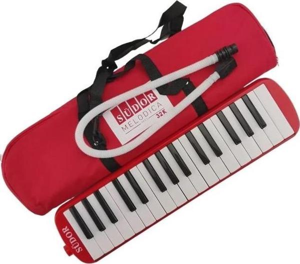 Südor 32k 32 Tuşlu Melodika Bez Çantalı Kırmızı - Image 1