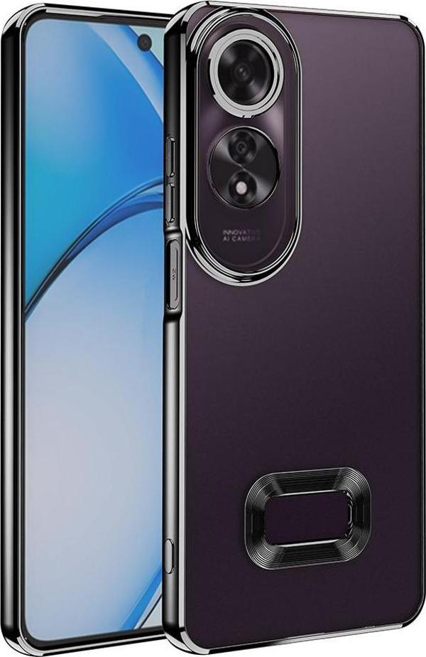 Oppo A60 Kılıf Köşeleri Renkli Şeffaf Kamera Korumalı Silikon Luxury Kapak - Image 1