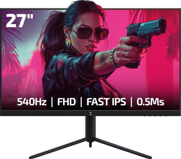 GAMEPOWER Lucid S60 27″ 0.5ms 540Hz Flat Fast IPS FHD RGB Pivot Gaming Monitör  - Image 1