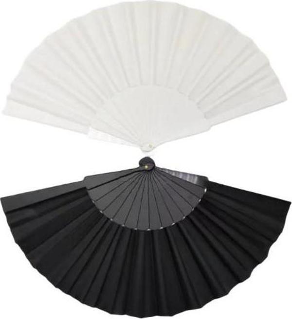 2'li Yelpaze Siyah, Beyaz - Image 1