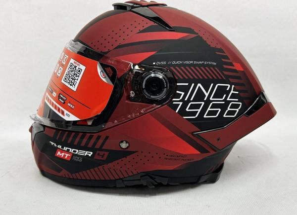 MT Thunder 4sv Luminence D5 Şefaf Vizörlü Kask Mat Renk - İç Güneş Vizörlü - Image 1