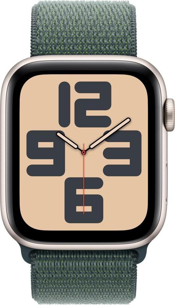 Apple Watch Se Gps 40MM Starlight Aluminium Case With Lake Green Sport Loop - Image 1