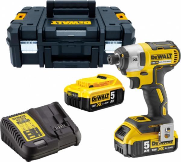 Dewalt DCF887P2 18V 5 Ah Li-ion Çift Akülü Kömürsüz Darbeli Vidalama - Image 1
