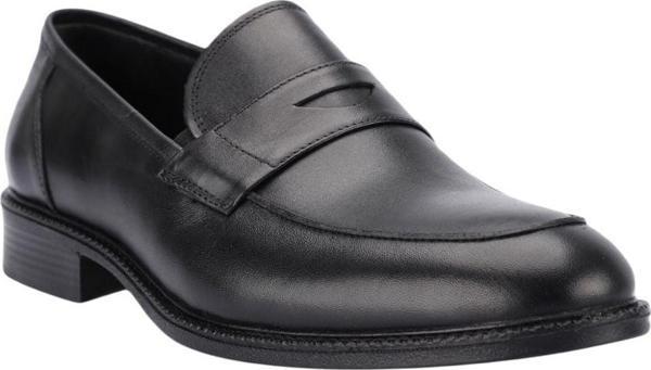 Forelli 10914-G Astora Siyah Erkek Comfort Deri Ayakkabı - Image 1