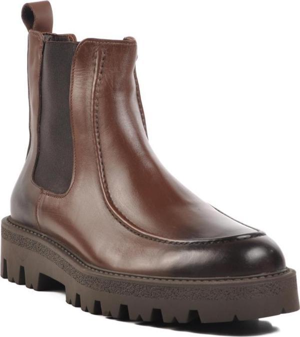 Ayakmod Premium 106 M Kahve Hakiki Deri Erkek Chelsea Bot - Image 1