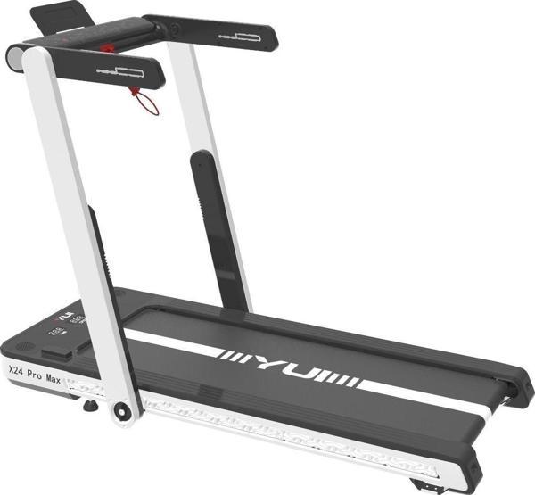 X24 Pro Max 14 Km Hız-120 Kg Taşıma-katlanabilir Akıllı Yürüyüş Ve Koşu Bandı -2.5 Hp Beyaz - Image 1