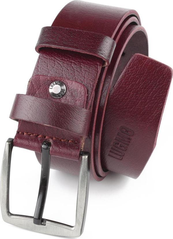 Hakiki 100% Deri Erkek Kemer Bordo 4,5 cm - Image 1
