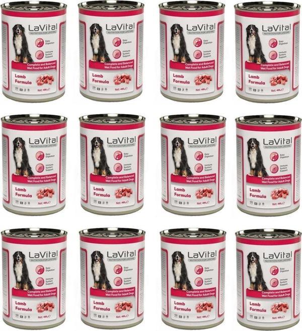 Kuzu Etli Yetişkin Köpek Konservesi 400 Gr. X 12 Adet - Image 1