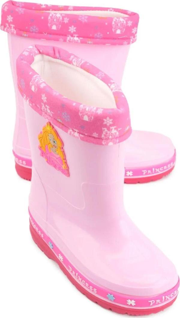 Gezer Kışlık Kız Çocuk Su Geçirmez içi Sıcak Astarlı Şeffaf Yağmur Çizme - Image 1
