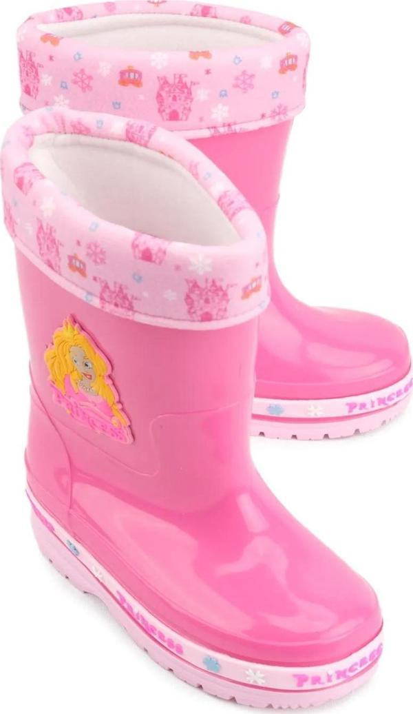 Gezer Kışlık Kız Çocuk Su Geçirmez içi Sıcak Astarlı Fuşya Yağmur Çizme - Image 1