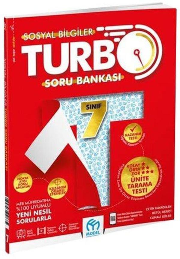 7. Sınıf Turbo Sosyal Bilgiler Soru Bankası - Model Eğitim Yayınları - Image 1