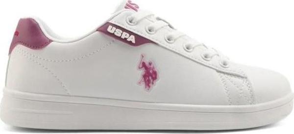 U.S. Polo Assn. 101946721 Costa WMN 5FX Beyaz/Mürdüm Kadın Sneaker - Image 1