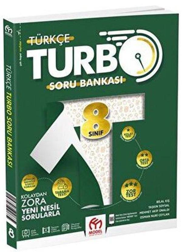 8. Sınıf Turbo Türkçe Soru Bankası - Model Eğitim Yayınları - Image 1