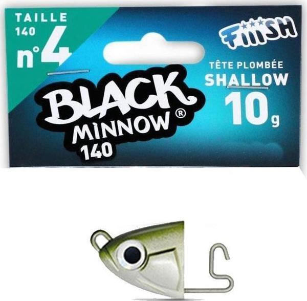 Fiiish Black Minnow BM140/4 BM342 Shallow 10Gr Kaki Jig Head - Image 1