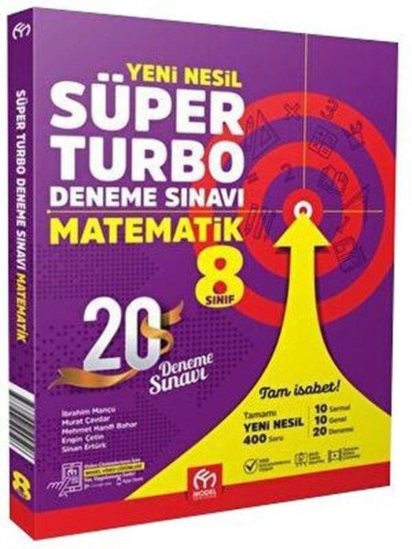 8. Sınıf Matematik Süper Turbo Deneme Sınavı - Model Eğitim Yayınları - Image 1
