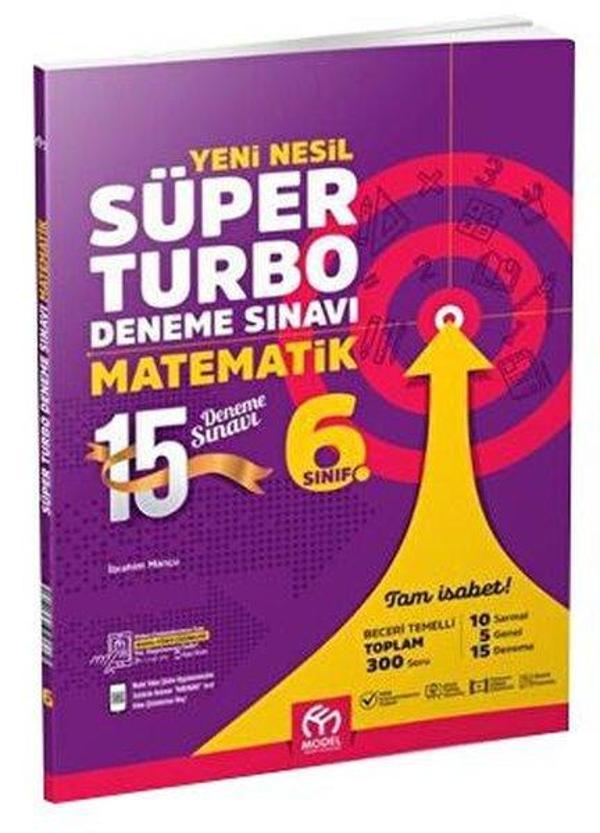 6. Sınıf Matematik Yeni Nesil Süper Turbo Deneme Sınavı - Model Eğitim Yayınları - Image 1