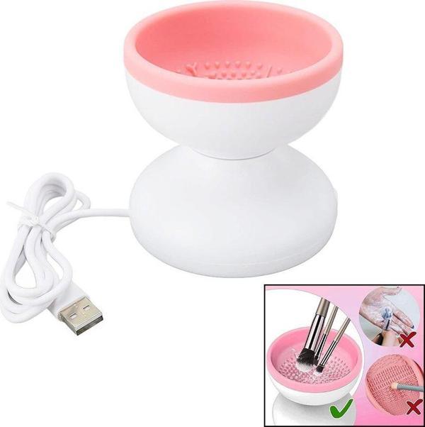 MAKEUP BRUSH CLEANER MAKYAJ FIRÇA TEMİZLEME MAKİNESİ  USB ÇALIŞMA - SİLİKON TIRTIKLI HAZNE-Findit - Image 1