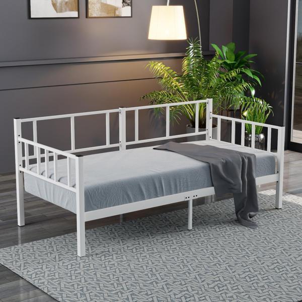 Daybed, Doruk, Metal Karyola, Sedir Karyola, Ölçü Seçenekli, Beyaz Renk - Image 1