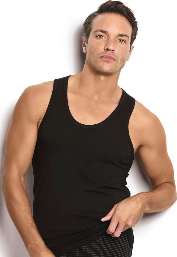 Jiber 113 1 Adet Erkek Pamuklu Arkası Çapraz Rambo Atlet - Image 1