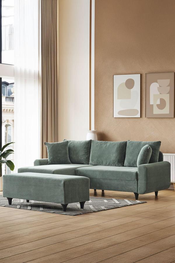 Kagu Corner Flavia Köşe Takımı Puflu - Image 1