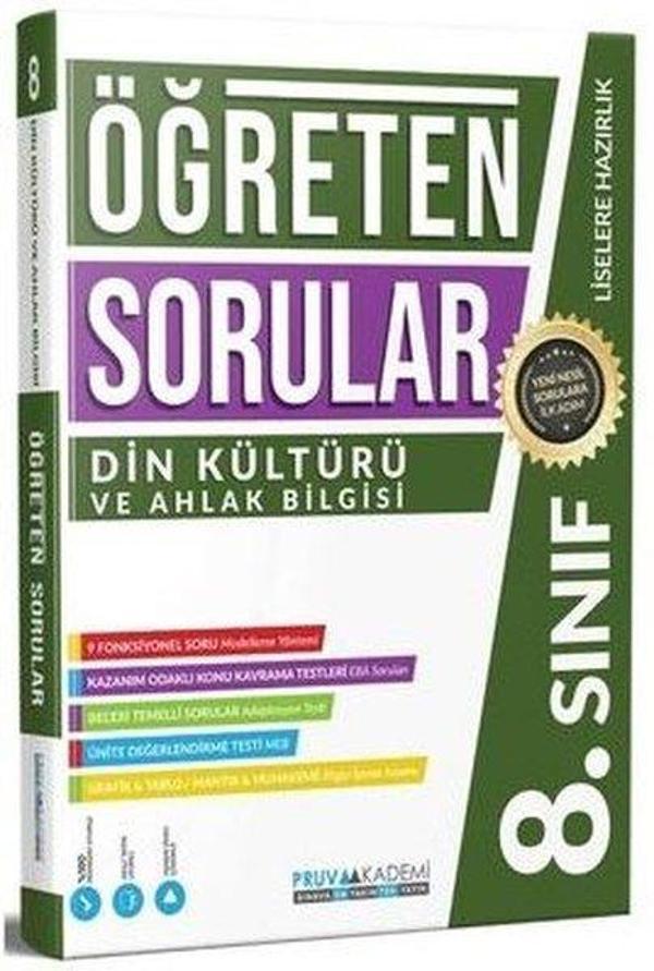 8. Sınıf Din Kültürü ve Ahlak Bilgisi Öğreten Soru Bankası - Pruva Akademi - Image 1