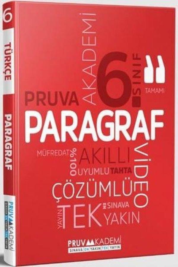 6. Sınıf Paragraf Soru Bankası - Pruva Akademi - Image 1